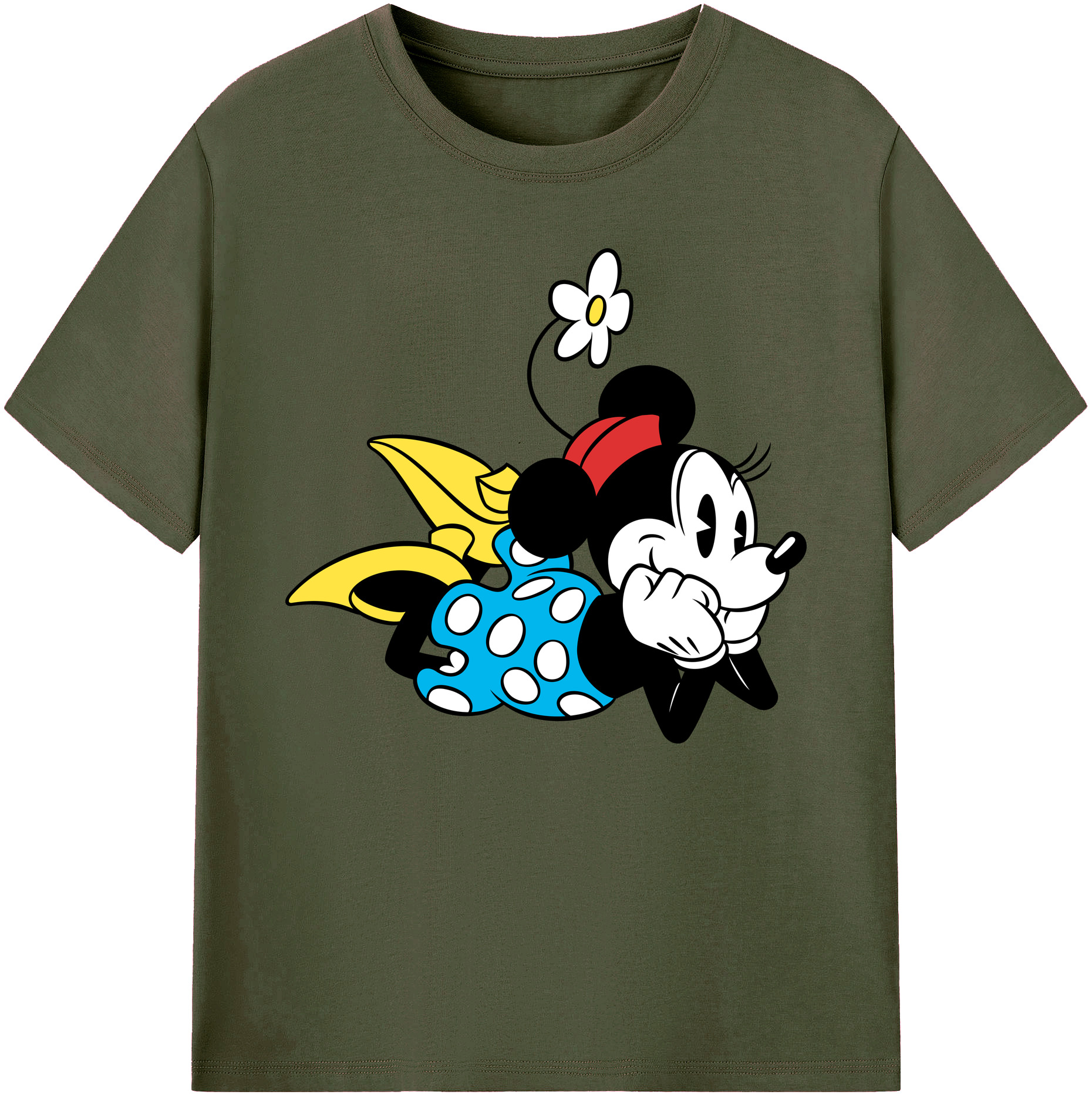 ミッキーマウス Mickey Mouse 綿100％ メンズ半袖Tシャツ｜肌触りやわらか＆通気性
